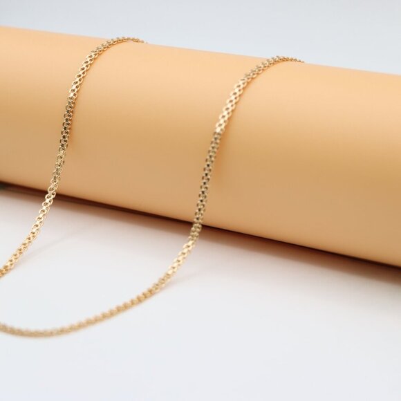 "Shiny Rose Gold Chain Necklace Simple Elegant Look, XPNL0122 - Picture 2 of 12